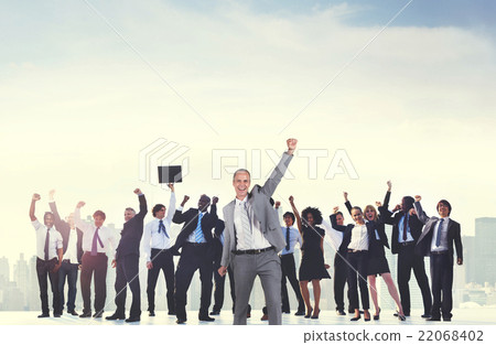 Business People Corporate Celebration Success Concept Business People Corporate Celebration Success Concept 22068402