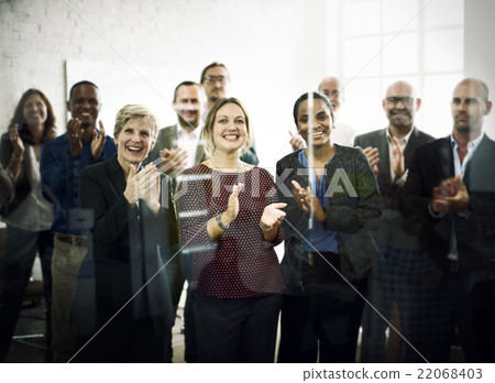 Business People Celebration Success Applauding Concept 22068403