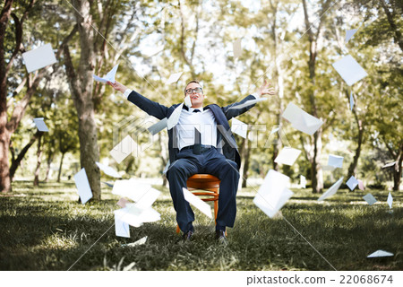 Carefree Relaxation Successful Achievement Cheerful Concept Carefree Relaxation Successful Achievement Cheerful Concept 22068674