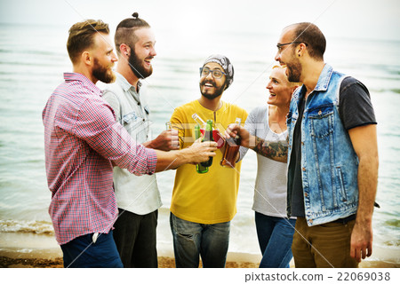 Beach Cheers Celebration Friendship Summer Fun Concept 22069038