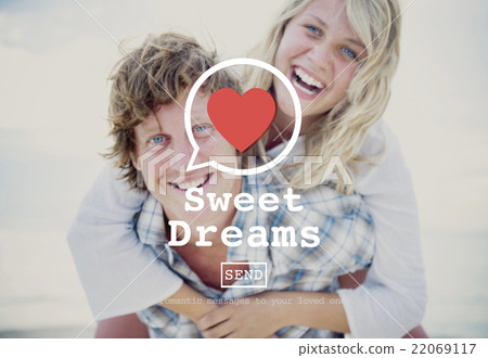 Sweet Dreams Valentine Romance Love Heart Dating Concept Sweet Dreams Valentine Romance Love Heart Dating Concept 22069117