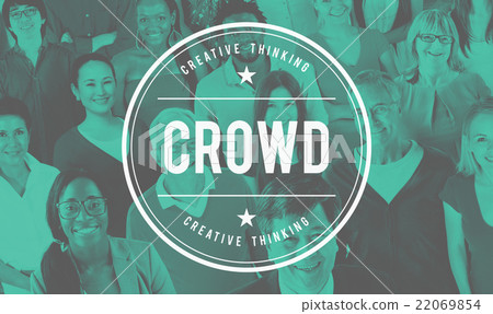 Crowd Large Group of People Diversity Concept Crowd Large Group of People Diversity Concept 22069854