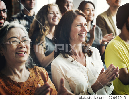 Stock Photo: People Audience Diversity Group Presentation Concept