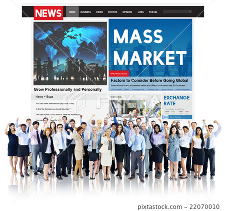Mass Market Commercial Production Business Concept Mass Market Commercial Production Business Concept 22070010