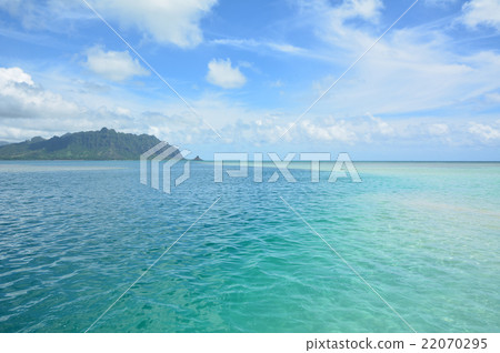Hawaii Kaneohe Bay bay sand bar Hawaii Kaneohe Bay bay sand bar 22070295