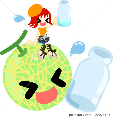 Melon with a girl who enjoys thirst Melon with a girl who enjoys thirst 22071183