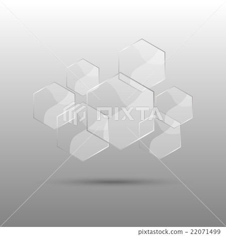 Hexagon abstract background with transparent Hexagon abstract background with transparent 22071499