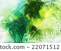 Abstract green and yellow watercolor background 22071512
