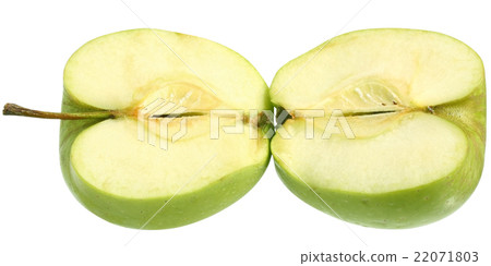 Green apple cut Green apple cut 22071803