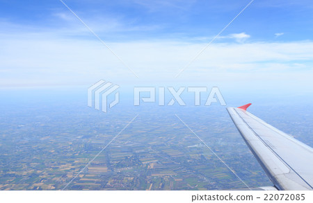 aerial top view from air plane see city rural 22072085