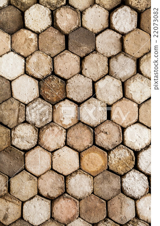 Stacked hexagonal firebricks Stacked hexagonal firebricks 22073082