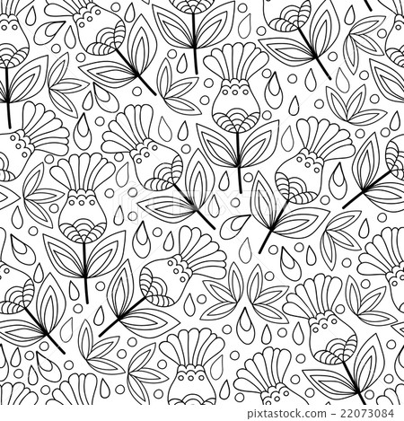 Floral seamless pattern background. 22073084