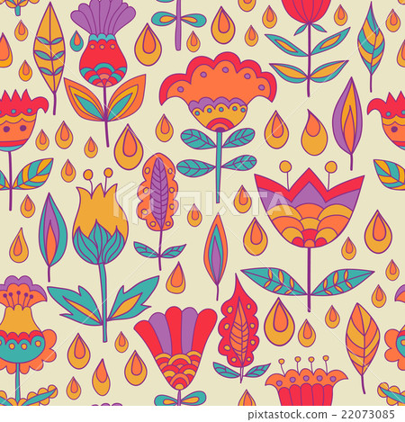 Floral seamless pattern background. 22073085