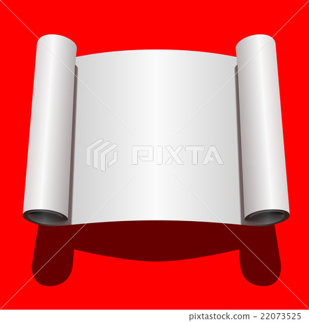Roll of Blank White Paper. Vector Illustration 22073525