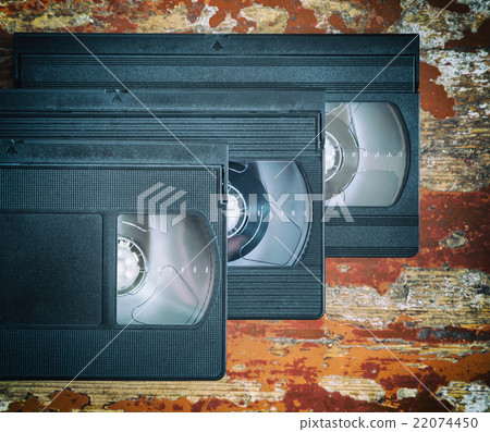 three videocassette close up 22074450