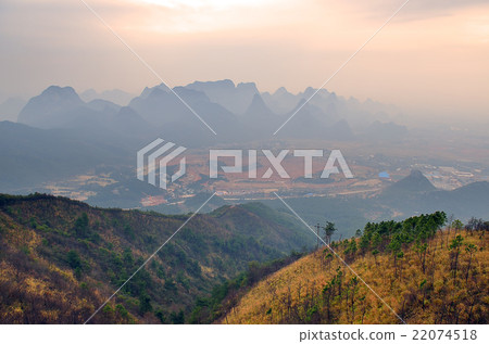 Guilin Yaoshan Mountain, China.. Guilin Yaoshan Mountain, China.. 22074518