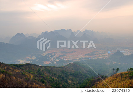 Guilin Yaoshan Mountain, China.. Guilin Yaoshan Mountain, China.. 22074520