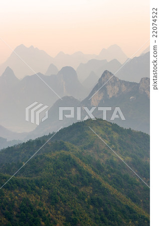 Guilin Yaoshan Mountain, China.. Guilin Yaoshan Mountain, China.. 22074522