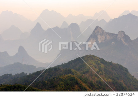 Guilin Yaoshan Mountain, China.. Guilin Yaoshan Mountain, China.. 22074524