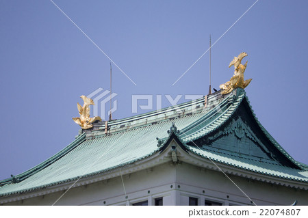 名古屋城堡城堡塔金黃關閉 22074807