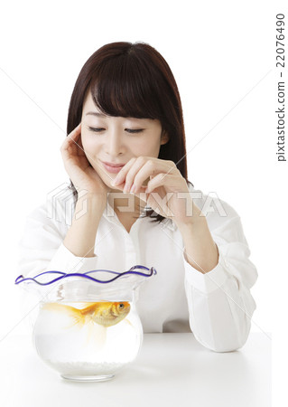 Goldfish and women Goldfish and women 22076490
