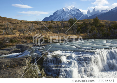 Waterfall in Torres del Paine National Park Waterfall in Torres del Paine National Park 22076721