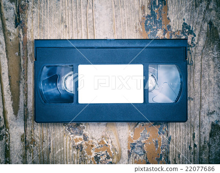 video cassette close-up 22077686