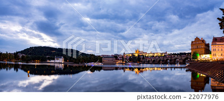 Night Prague panorama 22077976