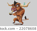 Astrological zodiac Taurus.  22078608