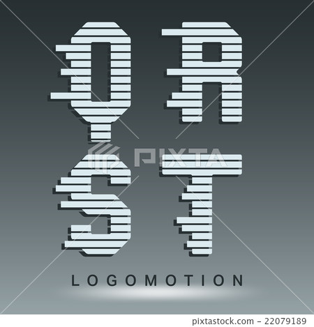 Logotype font template Logotype font template 22079189