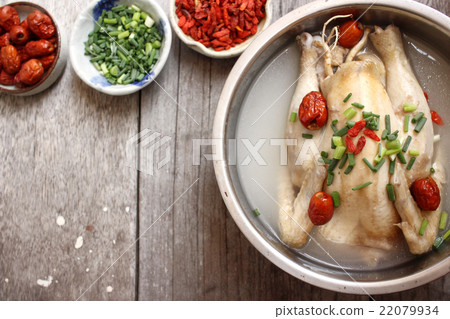 Ginseng chicken soup korean food Ginseng chicken soup korean food 22079934