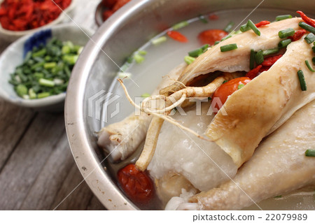 Ginseng chicken soup korean food 22079989