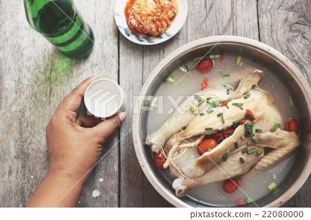 Ginseng chicken soup korean food Ginseng chicken soup korean food 22080000