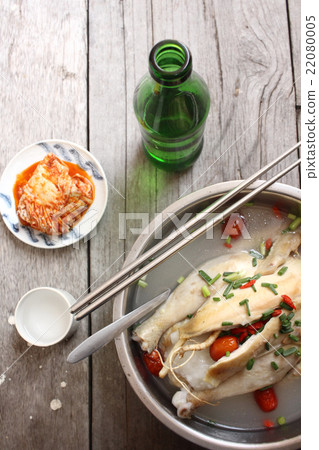 Ginseng chicken soup korean food Ginseng chicken soup korean food 22080005