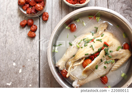 Ginseng chicken soup korean food Ginseng chicken soup korean food 22080011