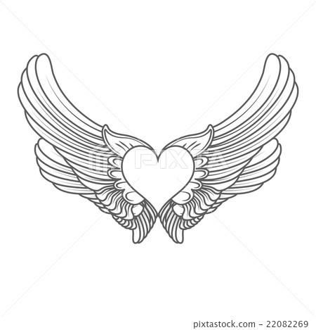 heart angel design elements heart angel design elements 22082269
