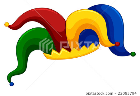 Jester hat on white background - Stock Illustration [22083794] - PIXTA