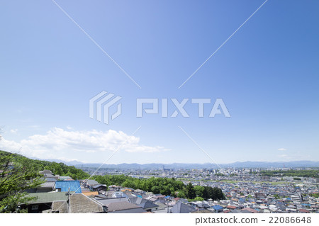 從日野市的山看到的住宅區的風景 22086648