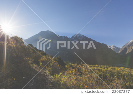 The panorama of mountain landscape of Ala-Archa 22087277