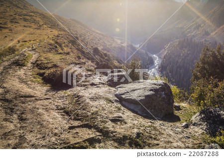 The panorama of mountain landscape of Ala-Archa The panorama of mountain landscape of Ala-Archa 22087288