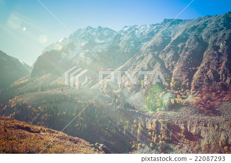 The panorama of mountain landscape of Ala-Archa 22087293