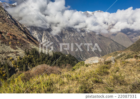 The panorama of mountain landscape of Ala-Archa 22087331