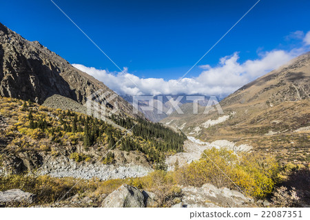 The panorama of mountain landscape of Ala-Archa The panorama of mountain landscape of Ala-Archa 22087351