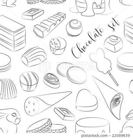 Chocolate set pattern Chocolate set pattern 22089639