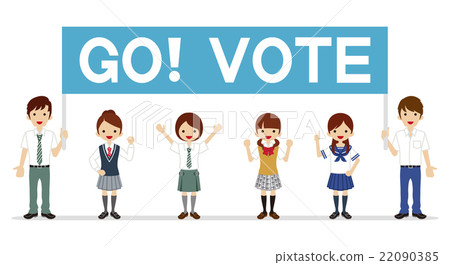 High school student who calls for voting - Banners 22090385