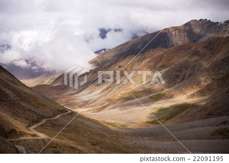 road in the valley of mountains road in the valley of mountains 22091195