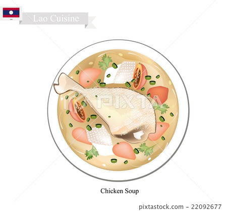 Chicken Soup, A Popular Dish in Lao 22092677