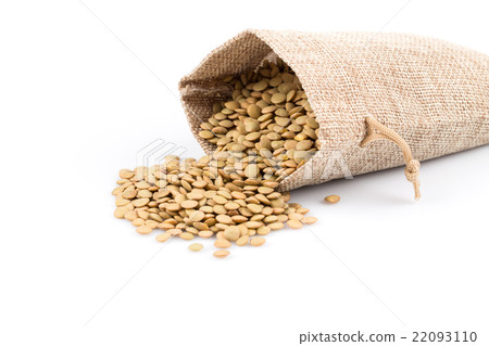 French green lentils in sack 22093110