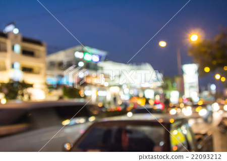 Abstract blur lights of urban traffic in a city. Abstract blur lights of urban traffic in a city. 22093212