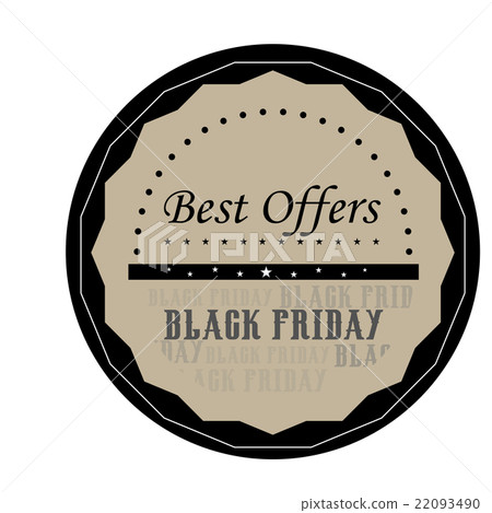 Black friday labels - Stock Illustration [22093490] - PIXTA